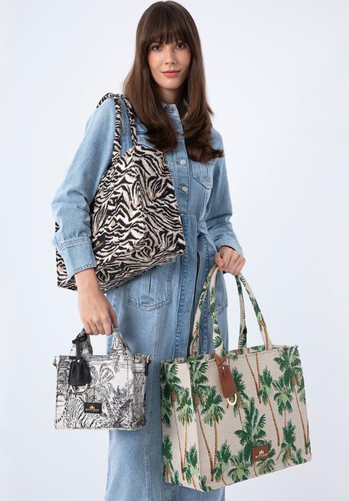 Shopper-Tasche mit Tiermuster, braun-schwarz, 97-4E-504-X5, Bild 20