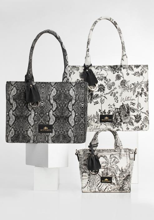 Shopper-Tasche mit Tiermuster, grau-schwarz, 97-4E-504-X5, Bild 30