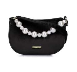 Damen-Abendtasche mit Perlen, schwarz, 93-4Y-433-1, Bild 1