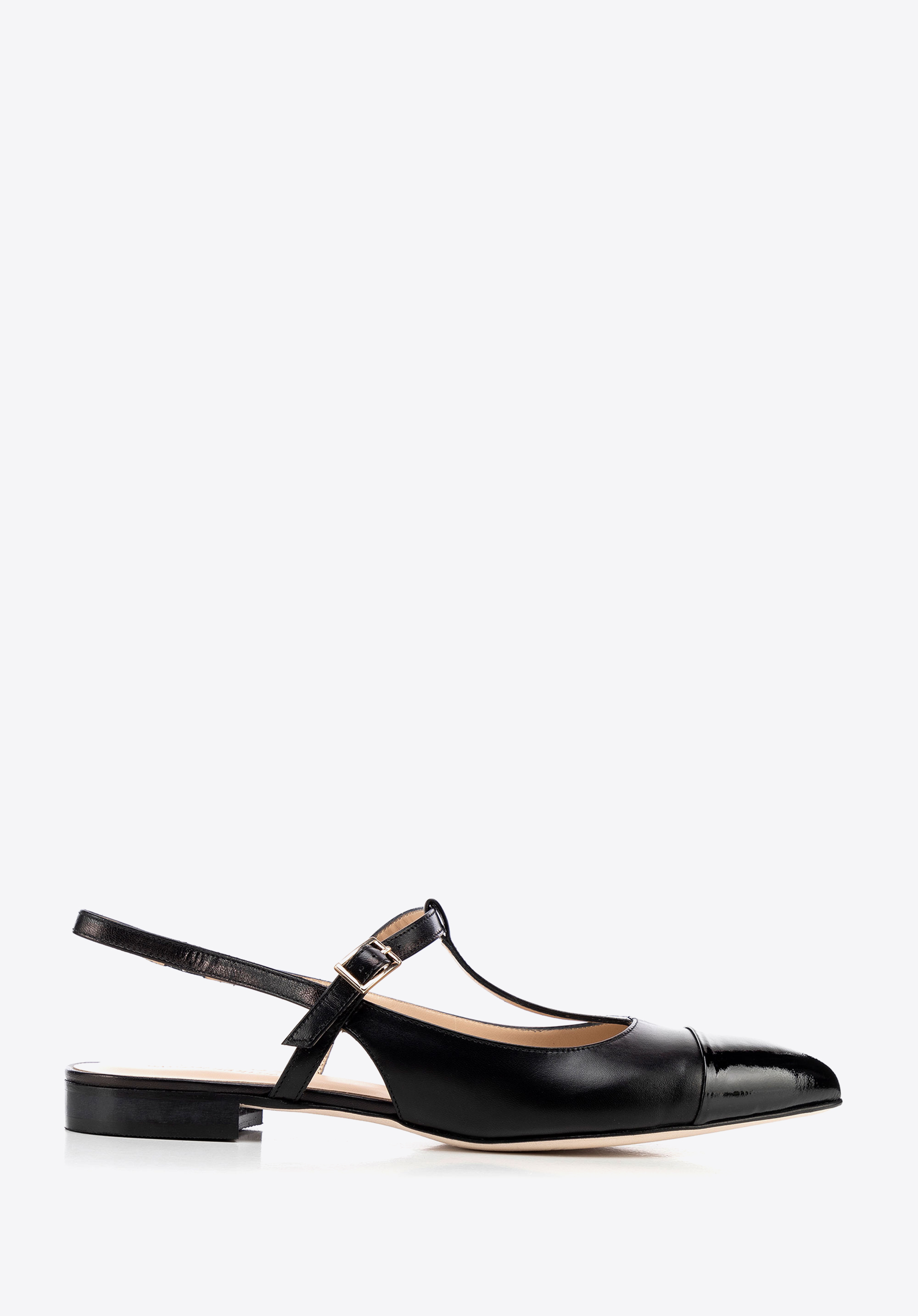 Damen Ballerinas aus Naturleder, schwarz, 100-D-111-1-39_5, Bild 1