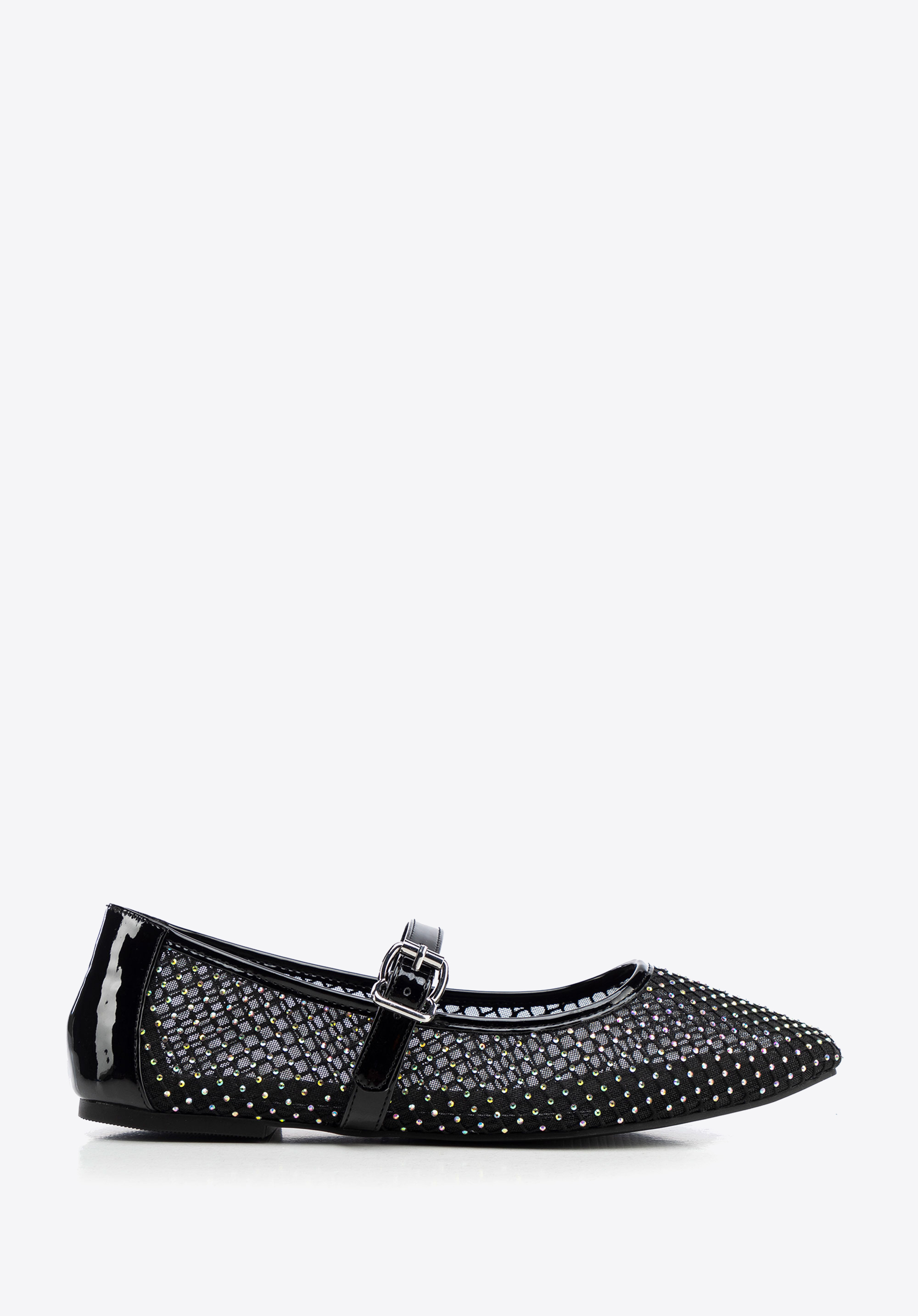 Damen-Ballerinas mit Glitzer-Akzenten, schwarz, 100-DP-606-1-39, Bild 1