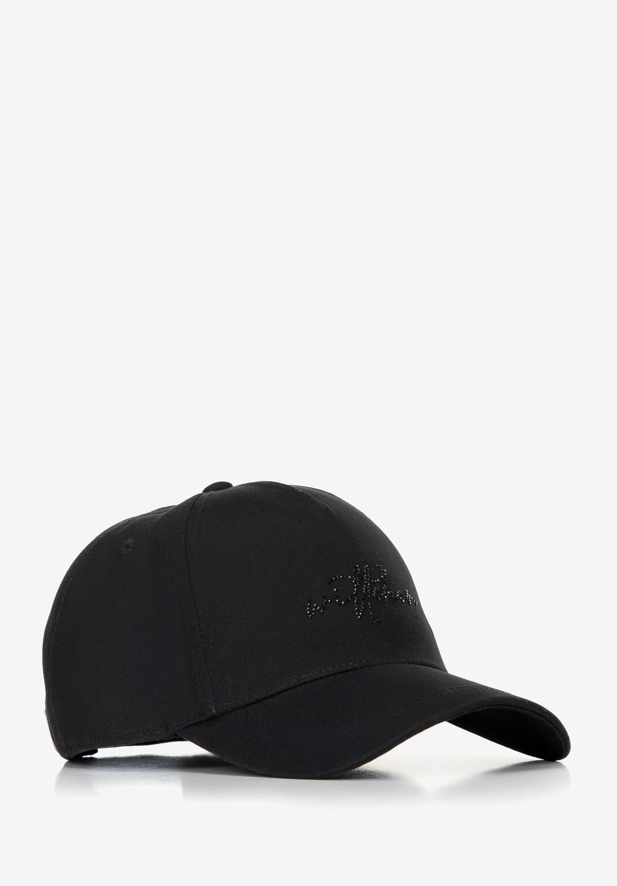 Damen-Baseballkappe aus Baumwolle, schwarz, 100-HF-004-1, Bild 1