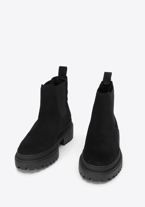 Damen -Chelsea-Boots mit dicker Sohle, schwarz, 93-D-303-5-40, Bild 2