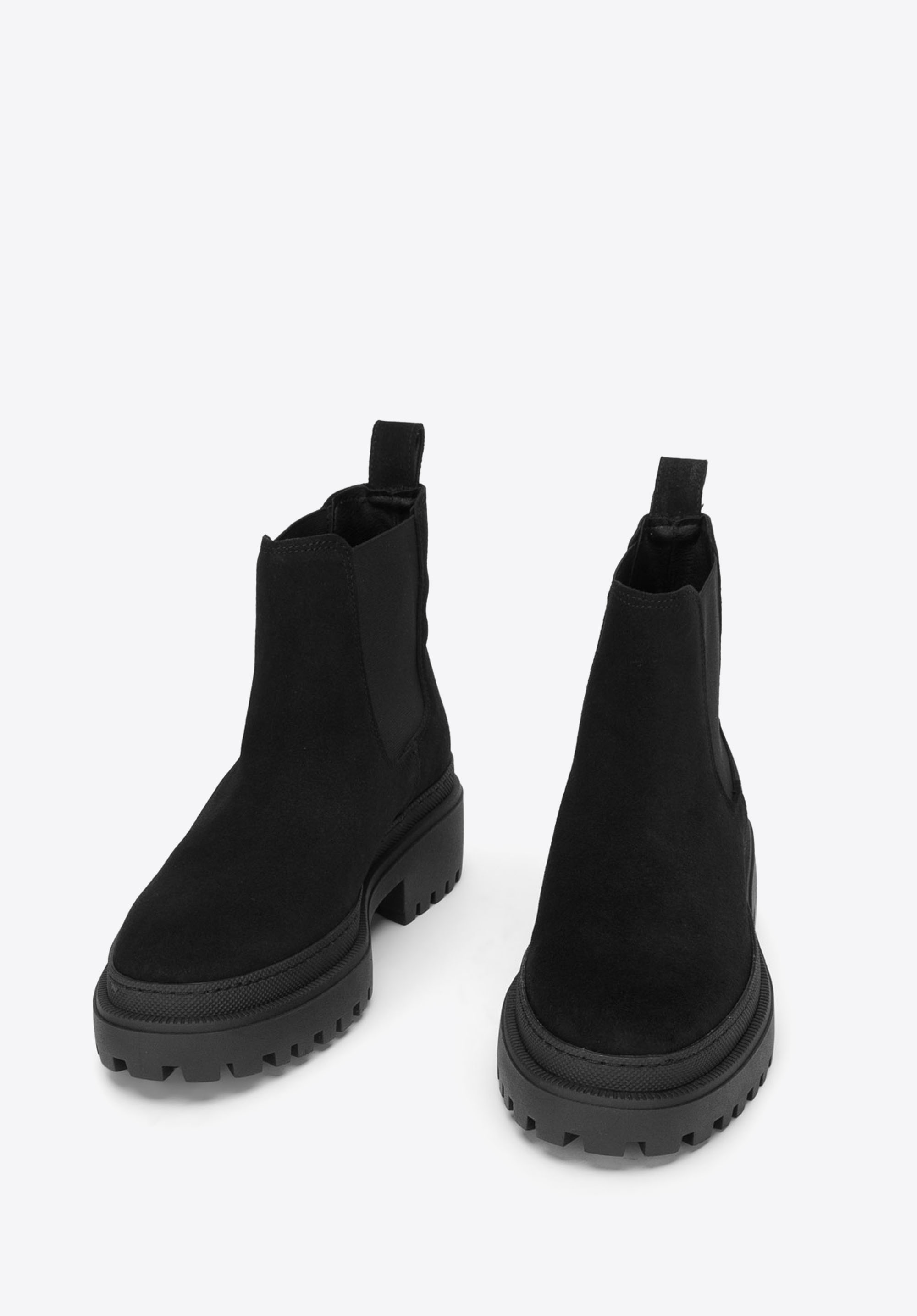 Damen -Chelsea-Boots mit dicker Sohle