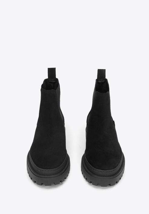Damen -Chelsea-Boots mit dicker Sohle, schwarz, 93-D-303-5-40, Bild 3