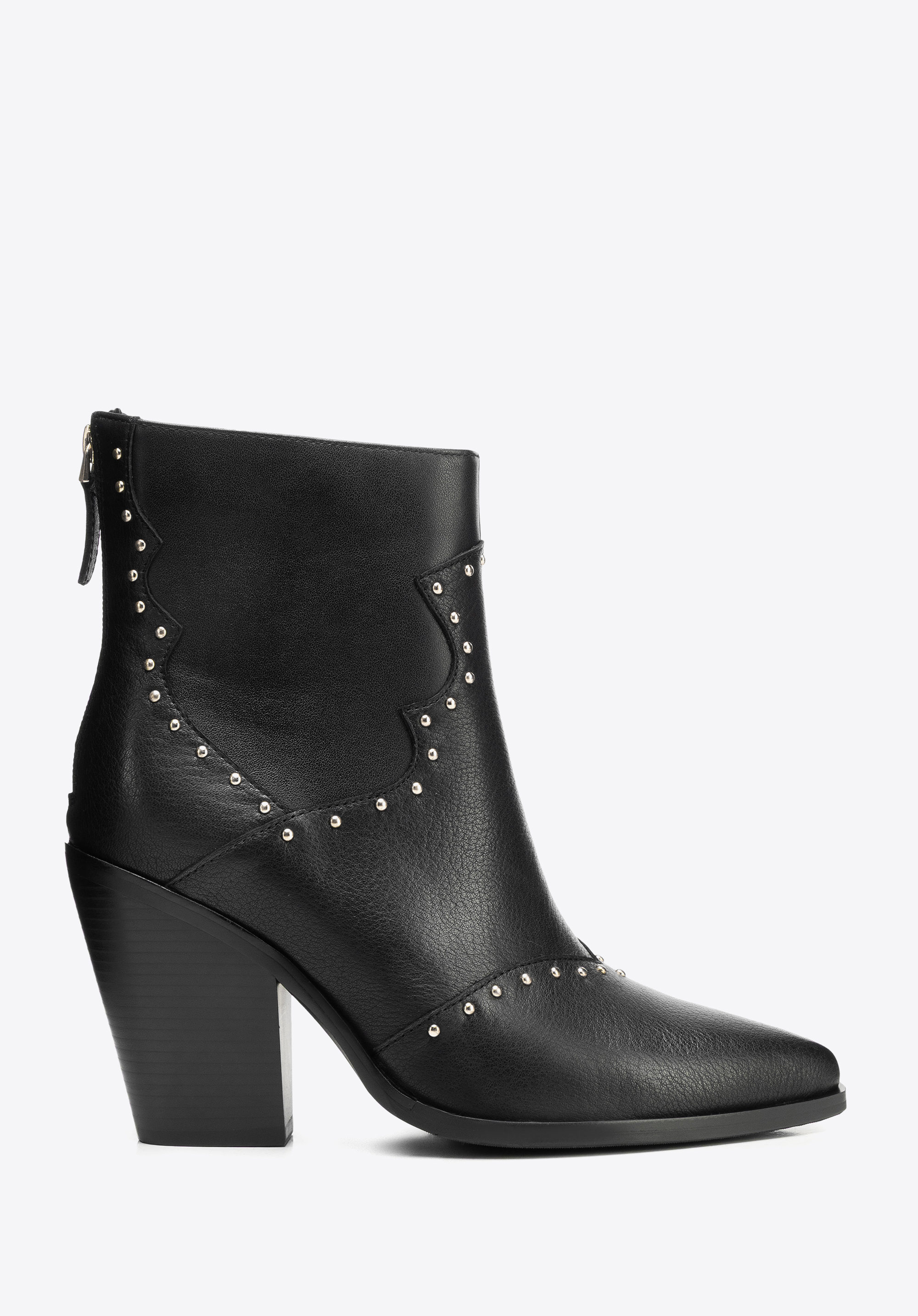 Damen-Cowboystiefel aus Naturleder, schwarz, 101-D-960-1-36, Bild 1