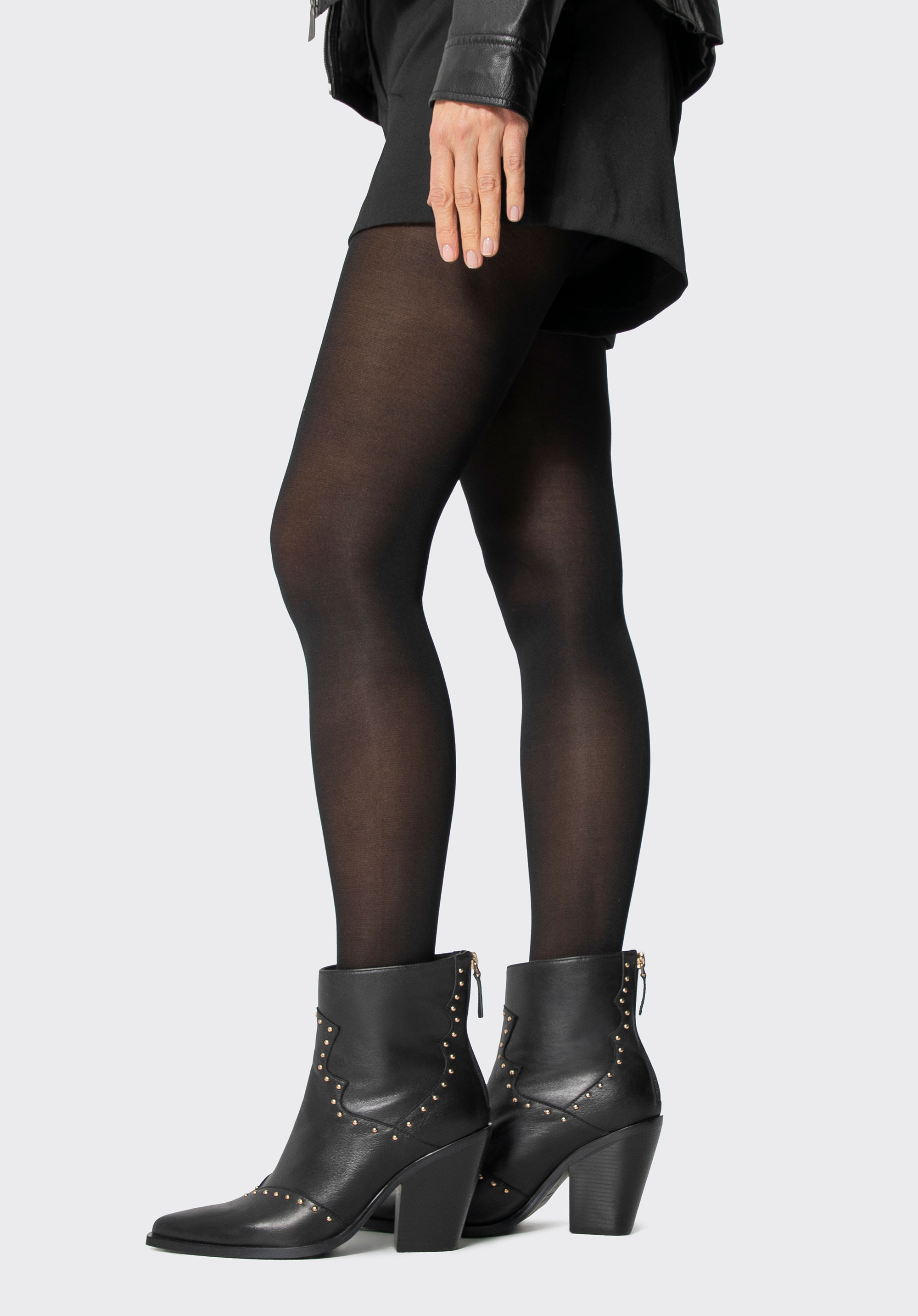 Damen-Cowboystiefel aus Naturleder, schwarz, 101-D-960-1-40, Bild 1