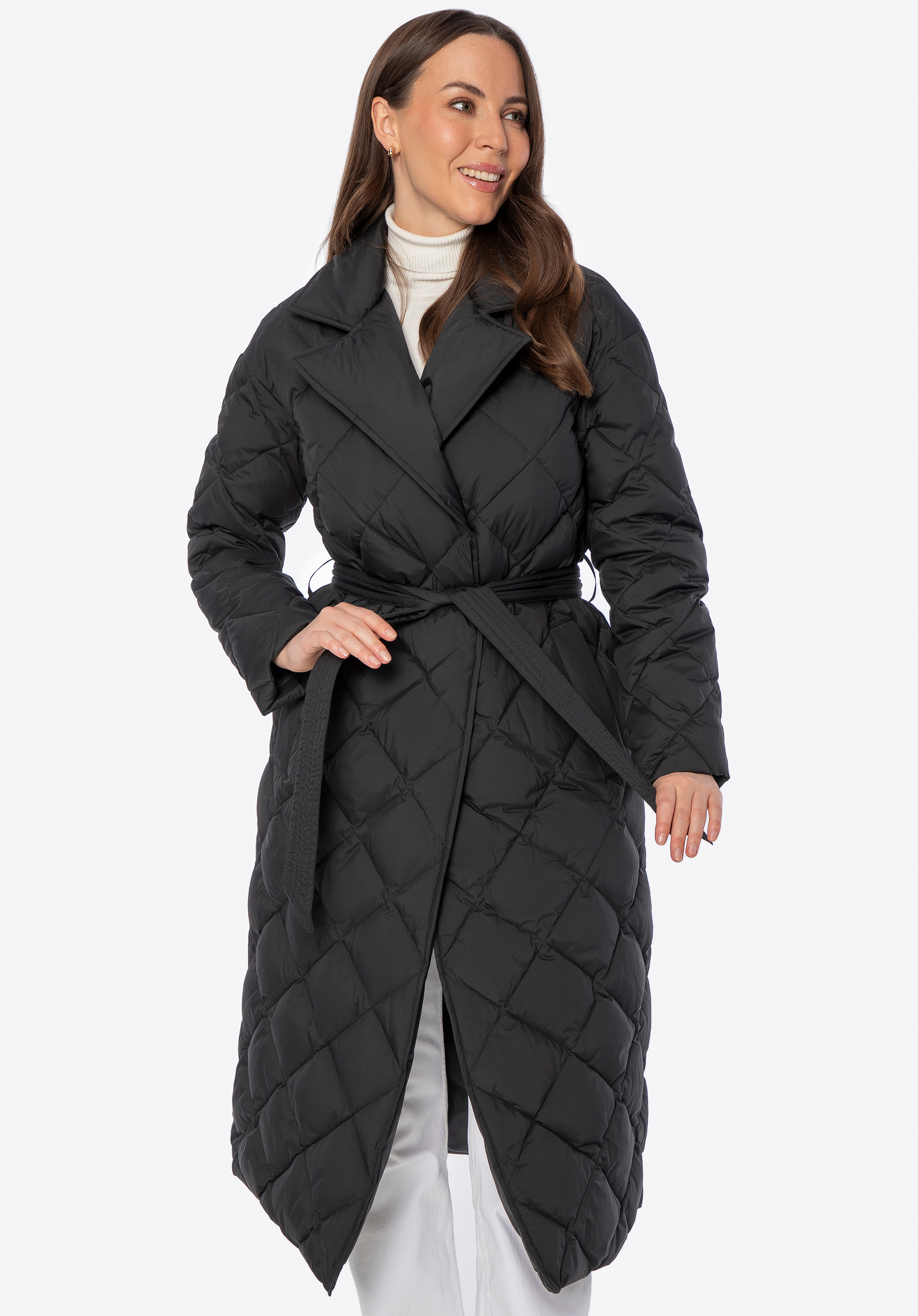 Damen Daunenmantel, schwarz, 101-9D-402-1-XS, Bild 1