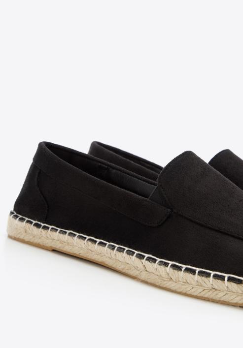 Damen-Espadrilles aus Öko-Wildleder, schwarz, 96-DP-800-N-35, Bild 7