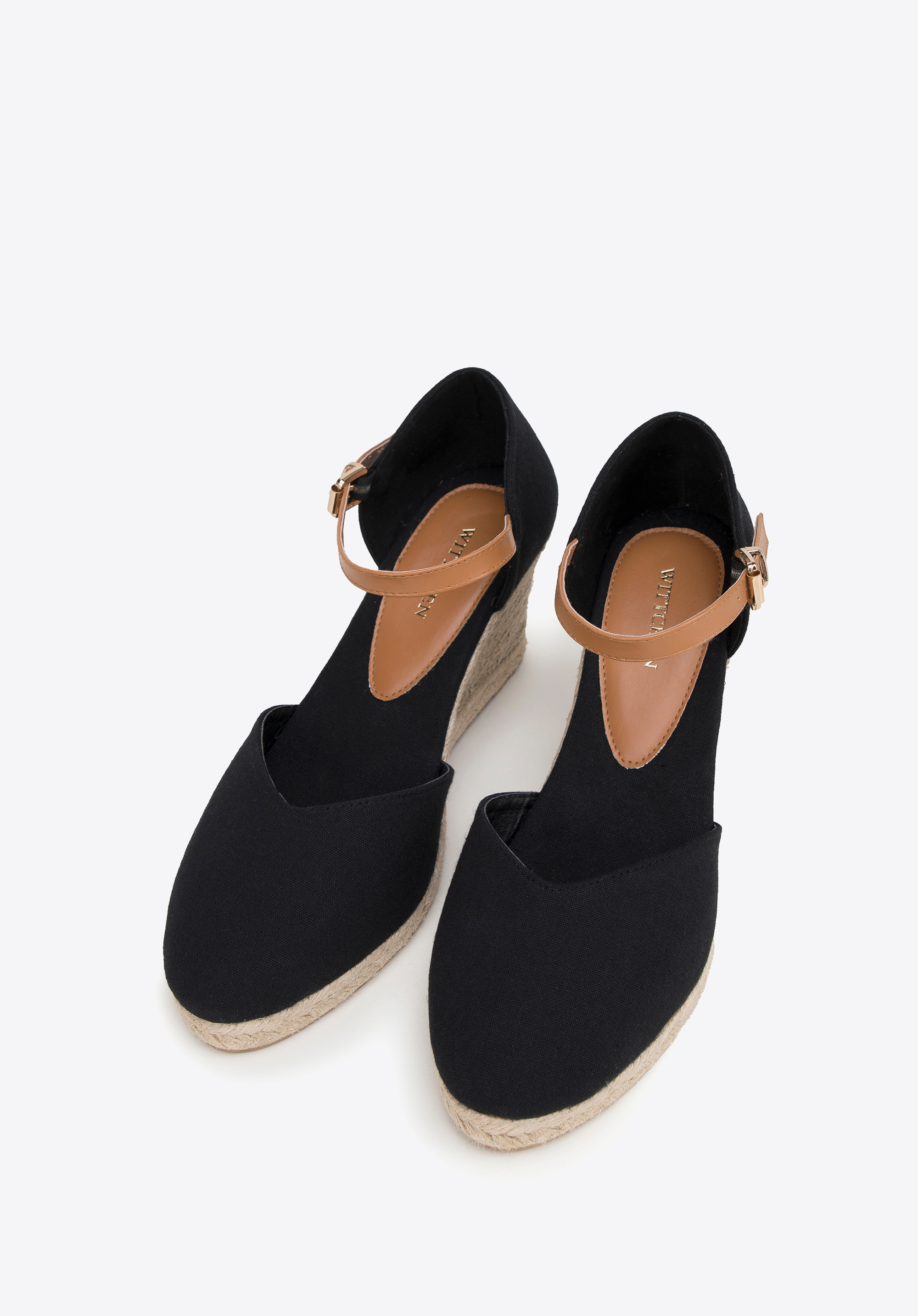 Damen-Espadrilles mit Riemenverschluss, schwarz, 100-P-814-1-38, Bild 1