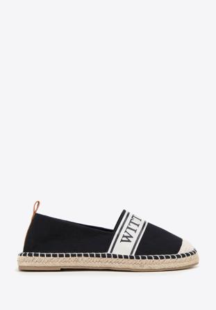 Damen Espadrilles mit WITTCHEN-Besatz, schwarz, 98-DP-802-1-39, Bild 1