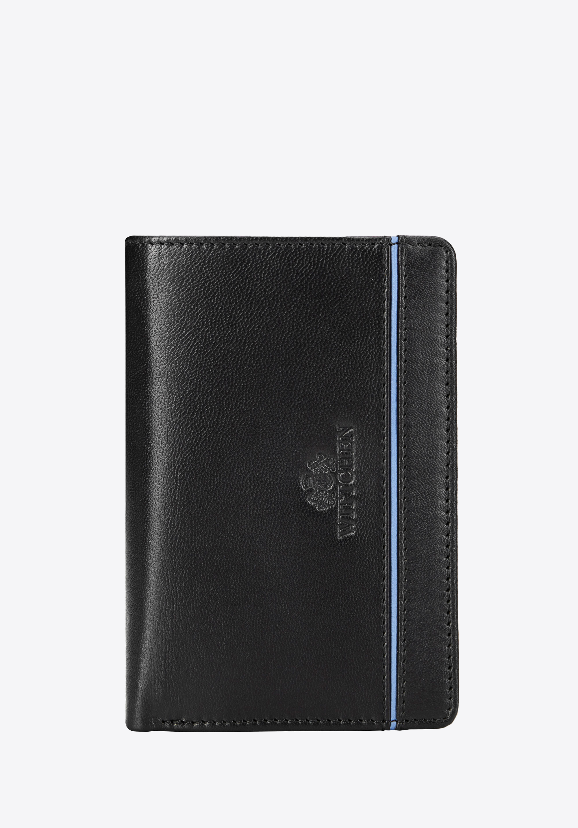 Damen Geldbörse aus Leder, mittelgroß, schwarz, 14-1-956-1, Bild 1