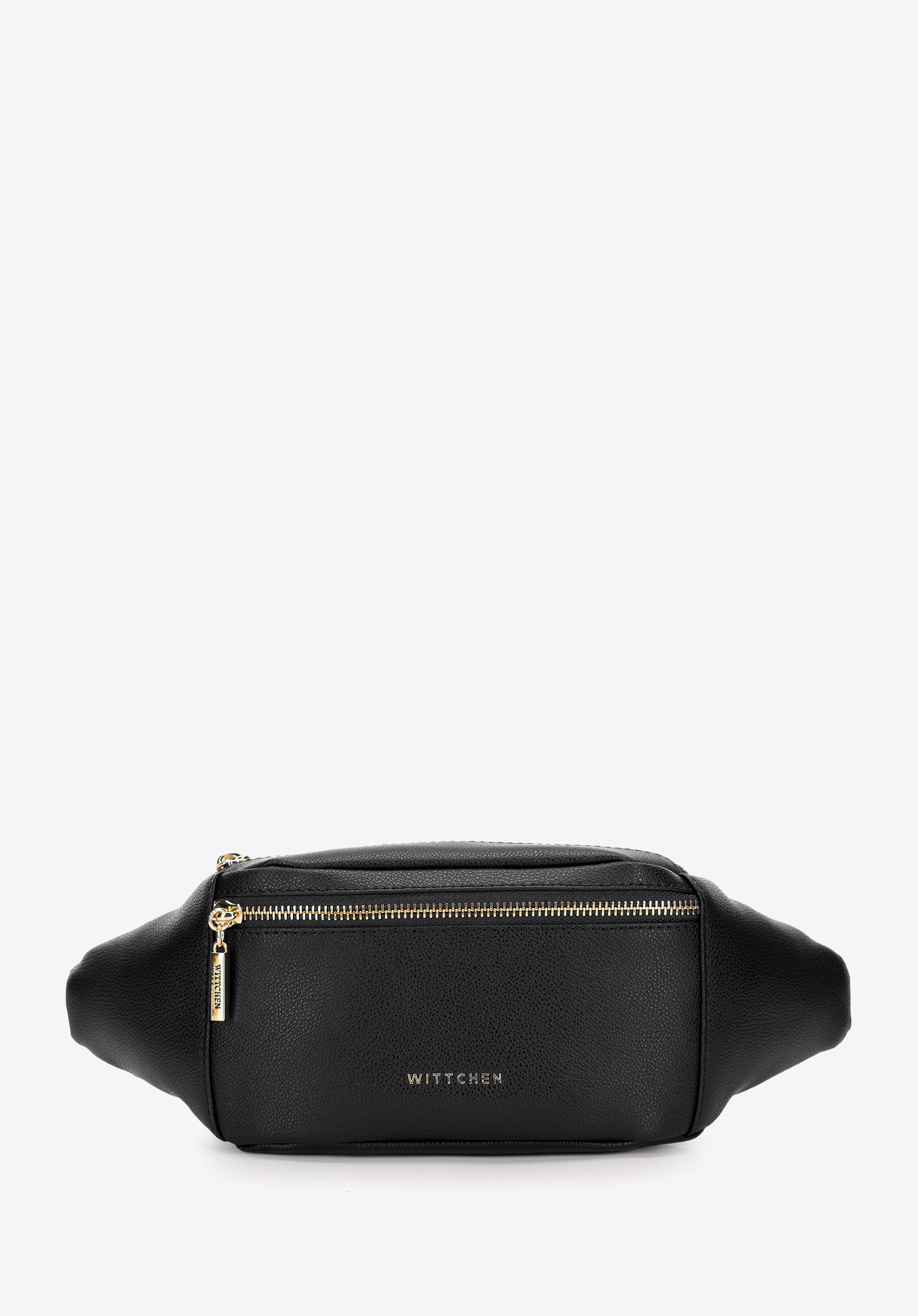 Klassische Gürteltasche aus Leder, schwarz, 97-3E-632-1, Bild 1
