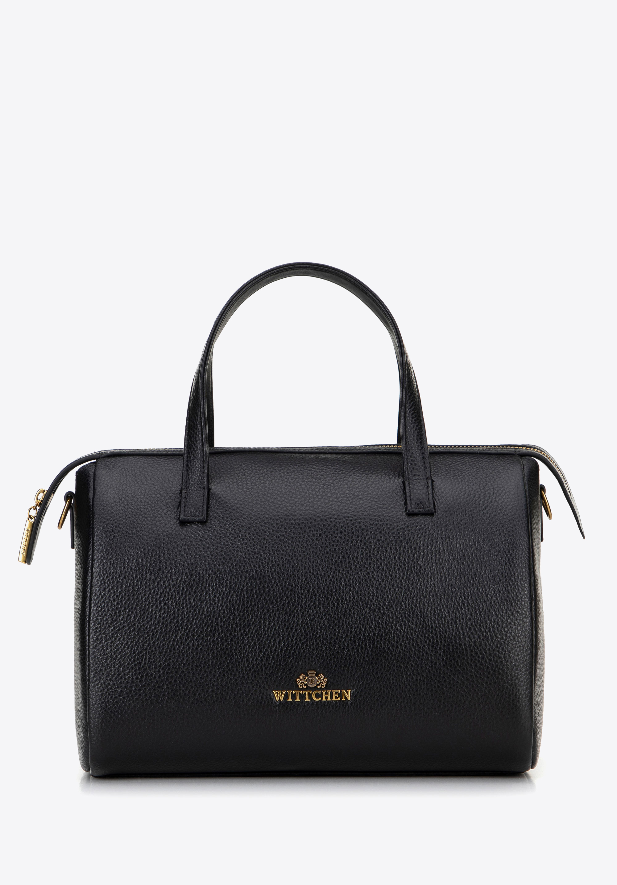 Damen Leder Shopper, schwarz, 100-4E-211-1, Bild 1