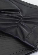 Damen-Lederhandschuhe mit Prägung, schwarz, 39-6-652-1-M, Bild 4