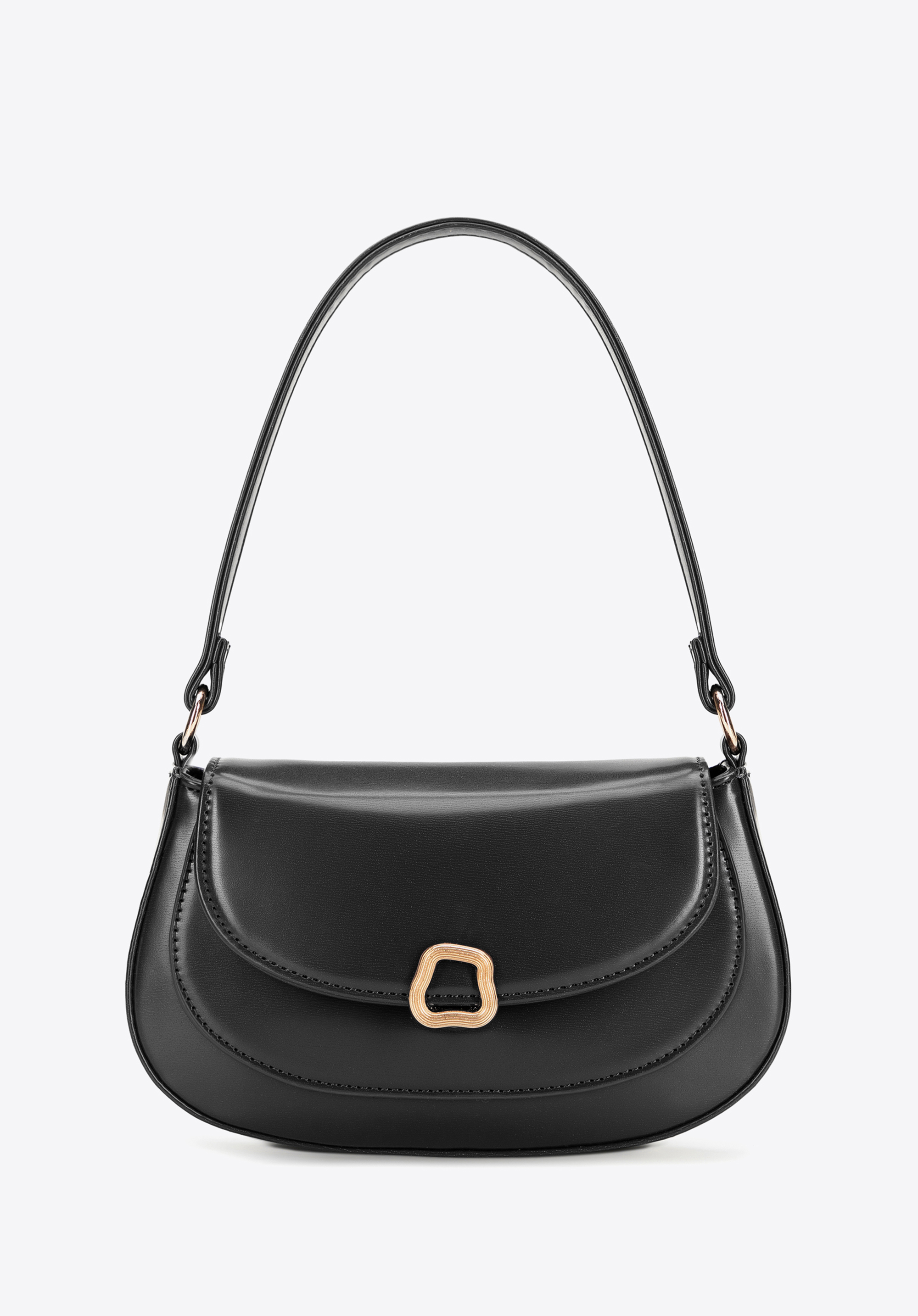 Damen Kunstleder Mini Handtasche, schwarz, 101-4Y-436-1, Bild 1