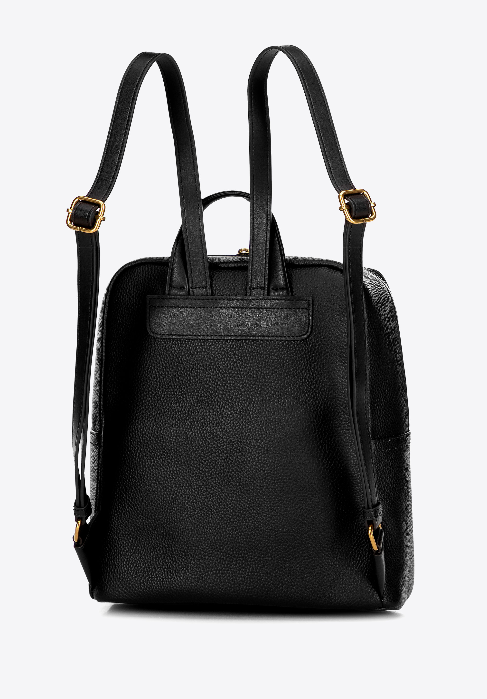 Damen Naturleder Box Rucksack, schwarz, 100-4E-226-1, Bild 1