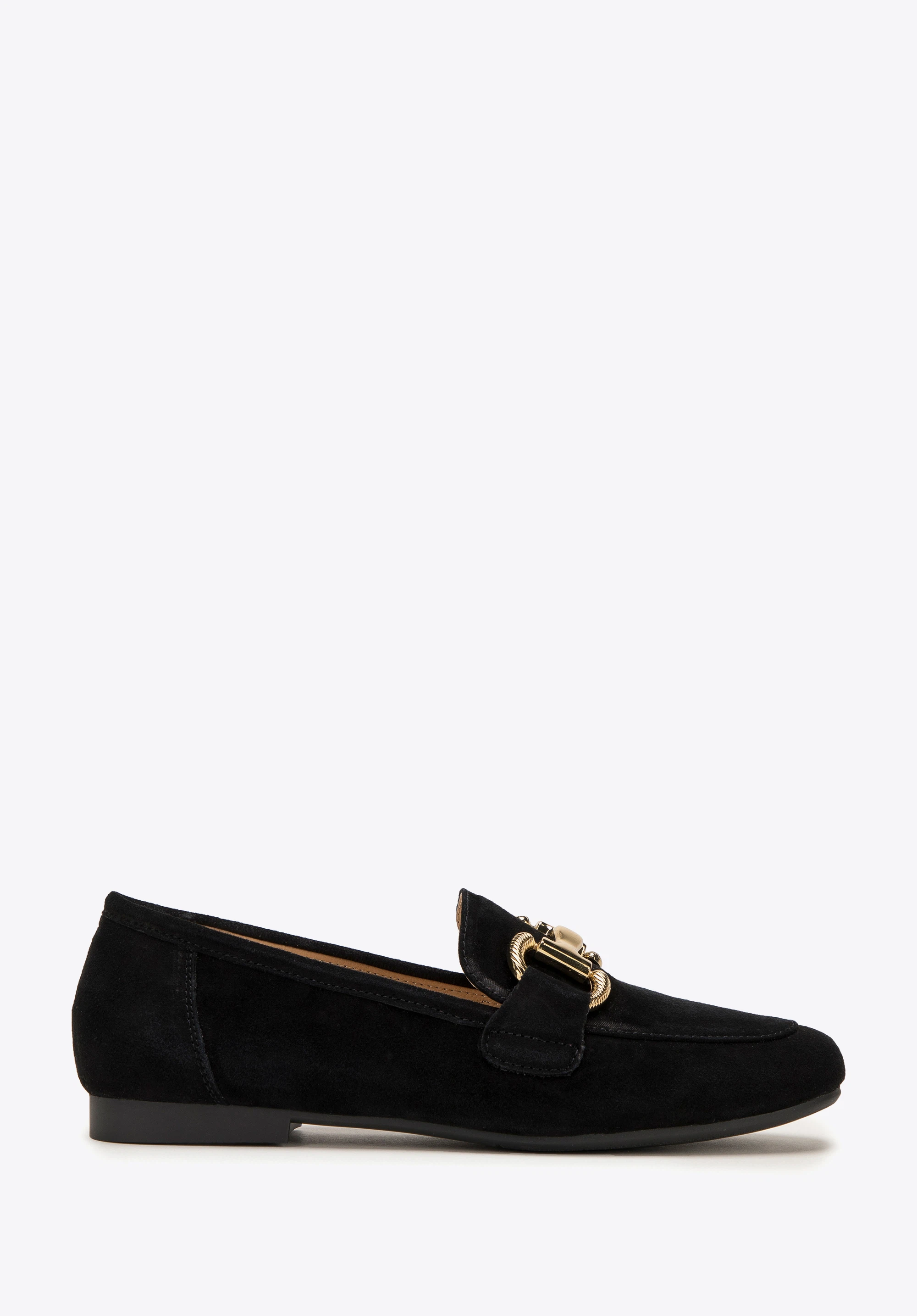 Damen-Pennyloafer aus Wildleder, schwarz, 98-D-953-1-39, Bild 1