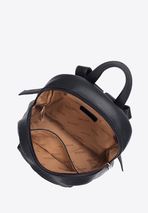 Damen-Rucksack aus Kunstleder, schwarz, 95-4Y-425-1, Bild 3