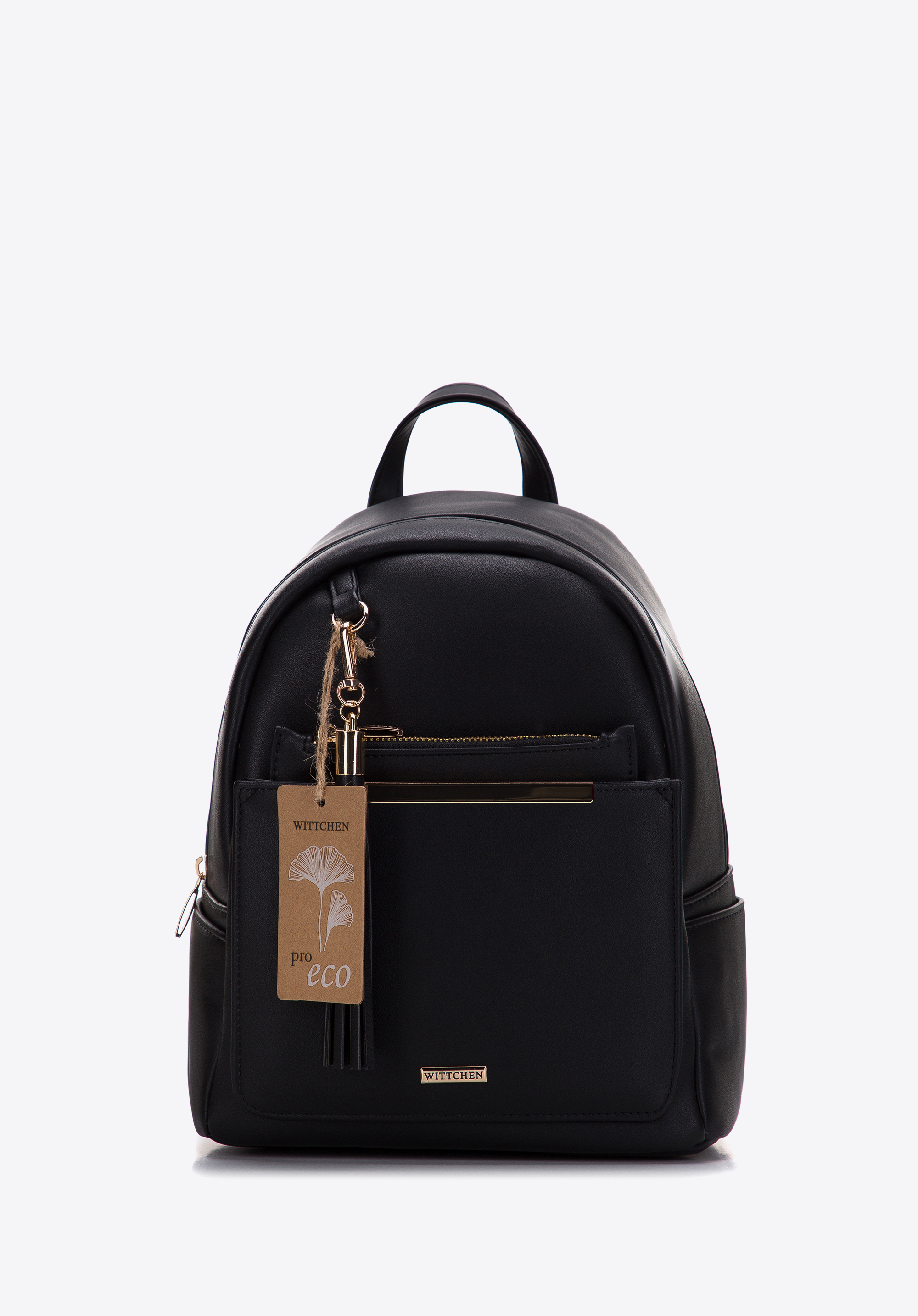 Damenrucksack aus Öko-Leder Pro-Eco, schwarz, 97-4Y-234-1, Bild 1