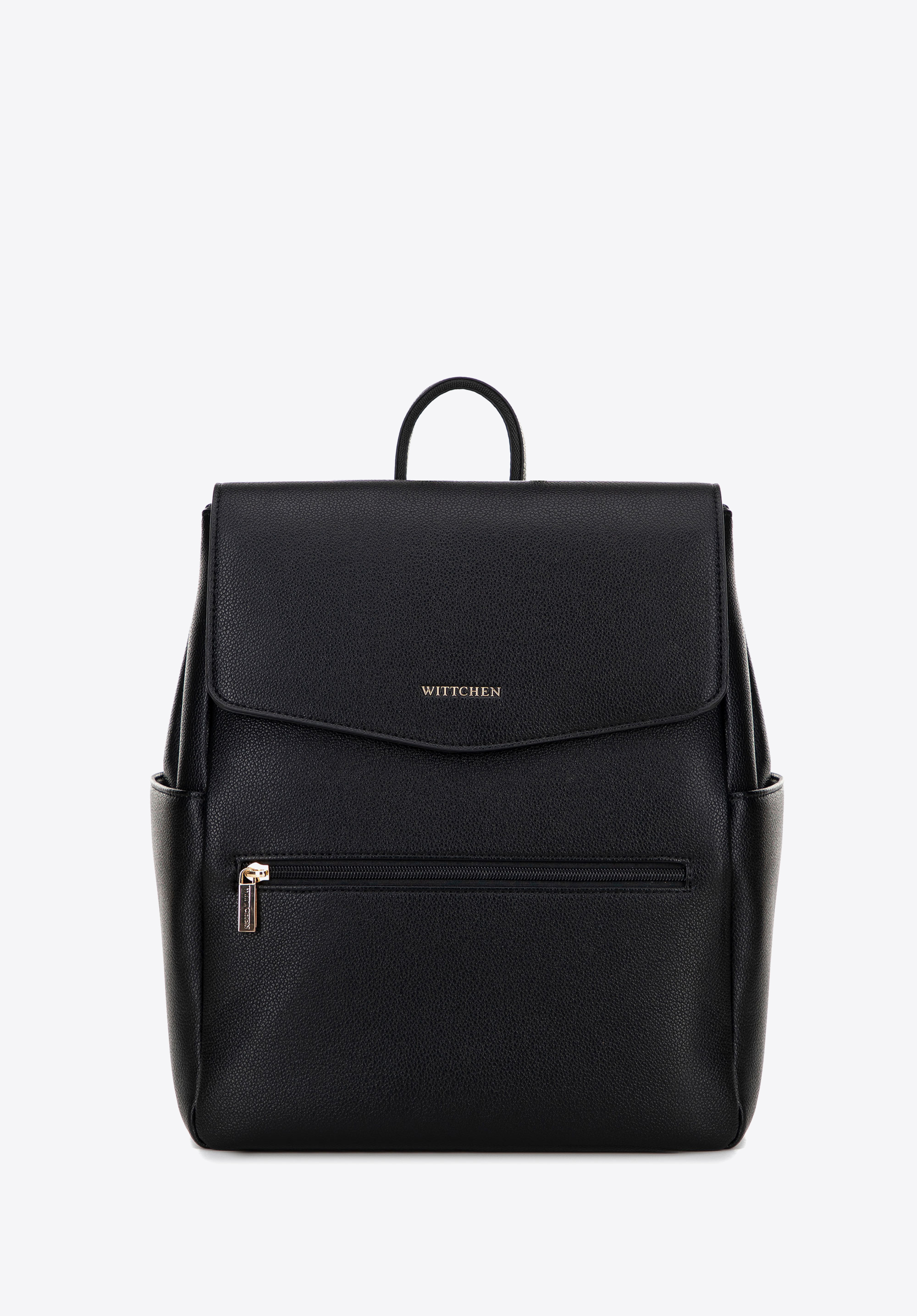 Damen-Rucksack aus Öko-Leder mit 13"-Laptopfach, schwarz, 100-4Y-917-1, Bild 1