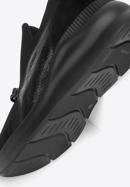Damen-Sneakers aus Wildleder mit Kette, schwarz, 93-D-653-1-41, Bild 8