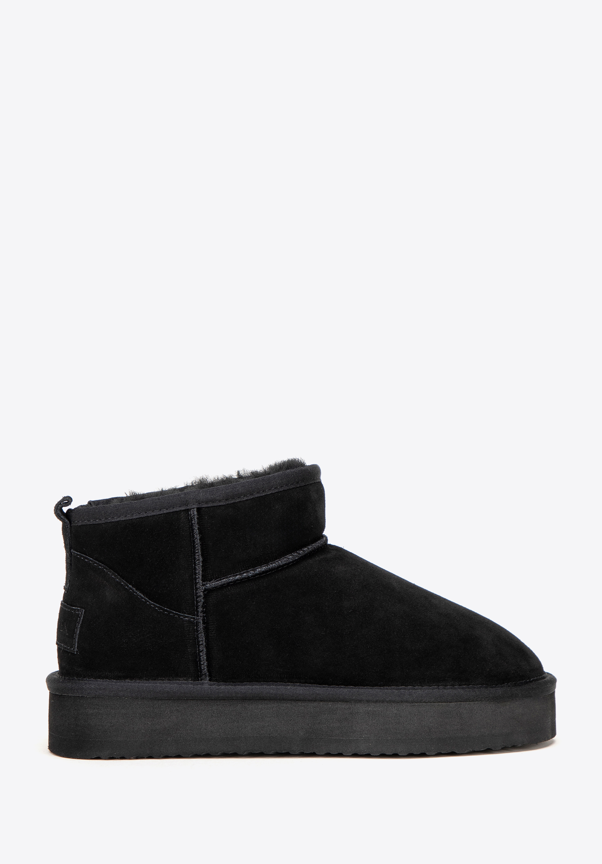 Damen Stiefeletten mit Wildlederfutter, schwarz, 99-D-851-1-41, Bild 1