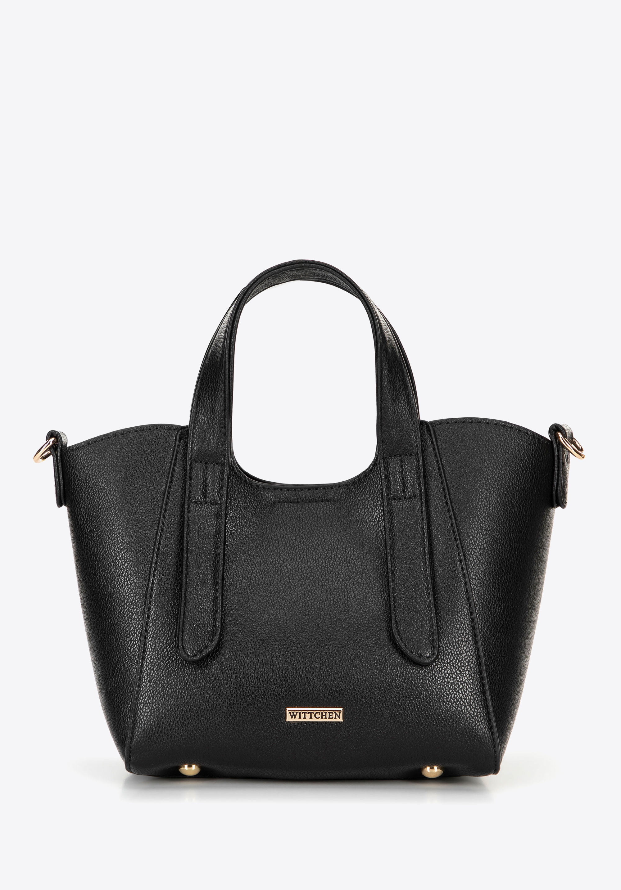 Damenhandtasche mit abnehmbarem Etui, schwarz, 100-4Y-214-1, Bild 1