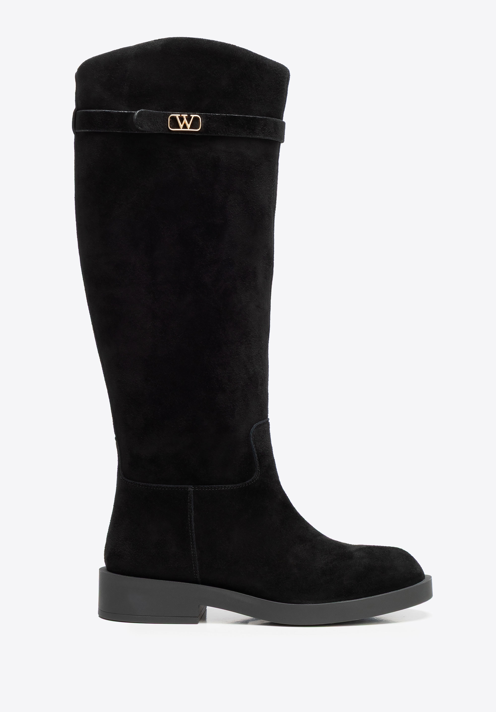 Damen-Wildlederstiefel, schwarz, 101-D-402-1-41, Bild 1