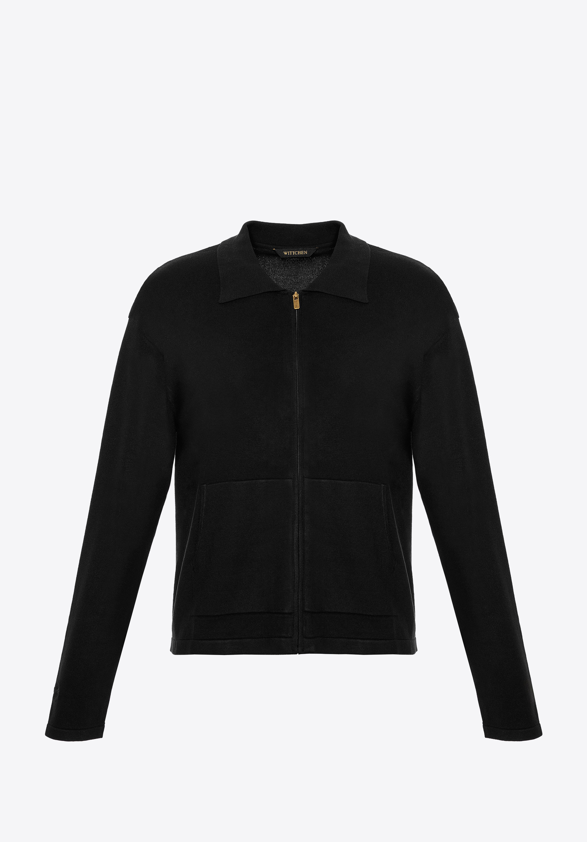 Damen Zip-Sweatshirt aus Viskose und Nylon, schwarz, 29-99-006-0-L, Bild 30