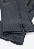 Damenhandschuhe aus Leder mit Ziernähten, schwarz, 39-6A-007-8-L, Bild 4
