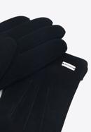 Damenhandschuhe aus Velour, schwarz, 44-6A-017-3-S, Bild 4