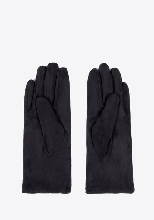 Damenhandschuhe mit Schleife, schwarz, 39-6P-016-6A-S/M, Bild 2