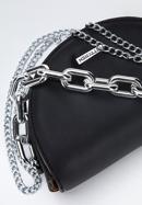 Damenhandtasche aus Öko-Leder mit dicker Kette, schwarz, 94-4Y-725-ZZ, Bild 4