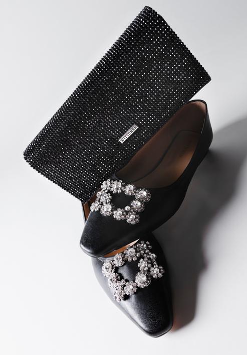 Damenhandtasche mit Kristallen, schwarz, 98-4Y-027-P, Bild 20