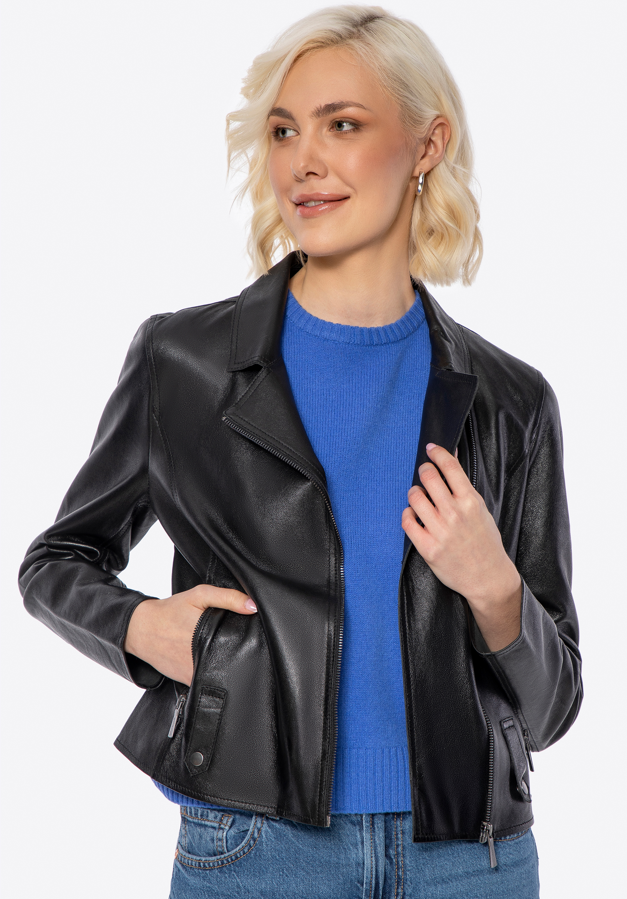 Damenjacke aus Schaffell, schwarz, 100-09-400-1-S, Bild 1