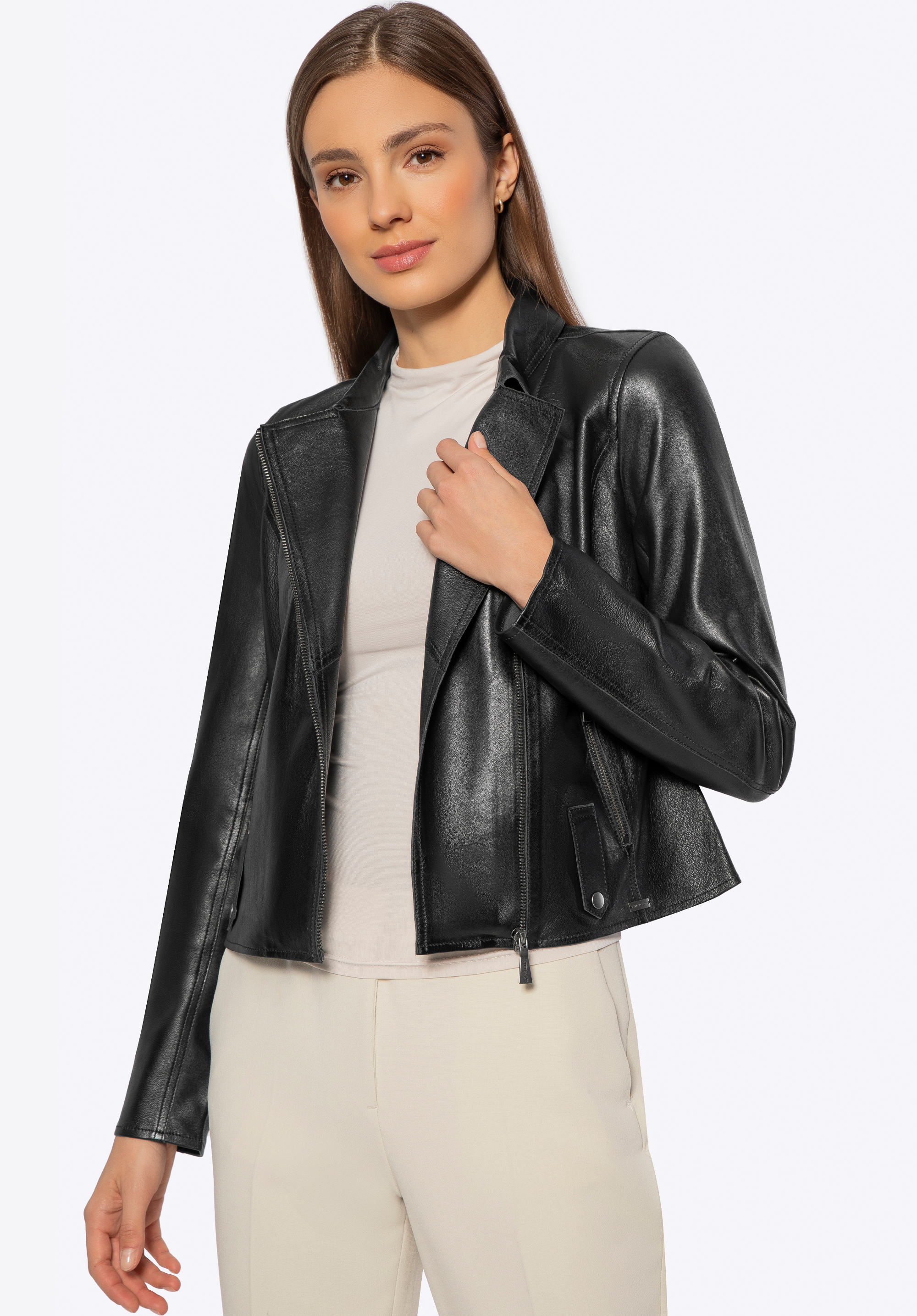 Damenjacke aus Schaffell, schwarz, 100-09-400-1-L, Bild 1