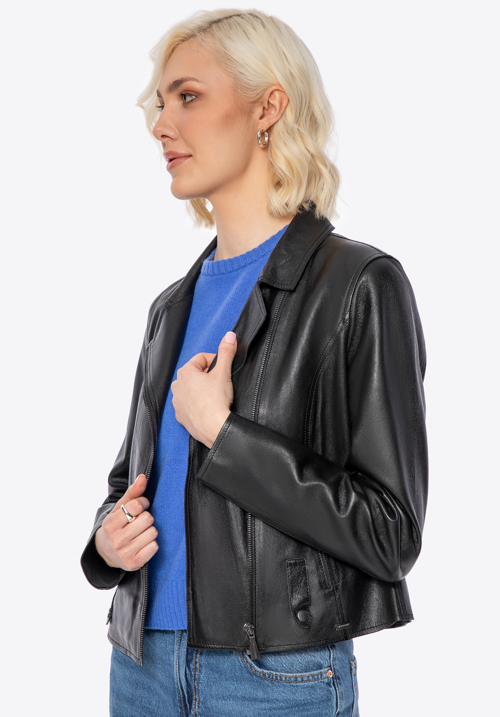 Damenjacke aus Schaffell, schwarz, 100-09-400-1-S, Bild 1