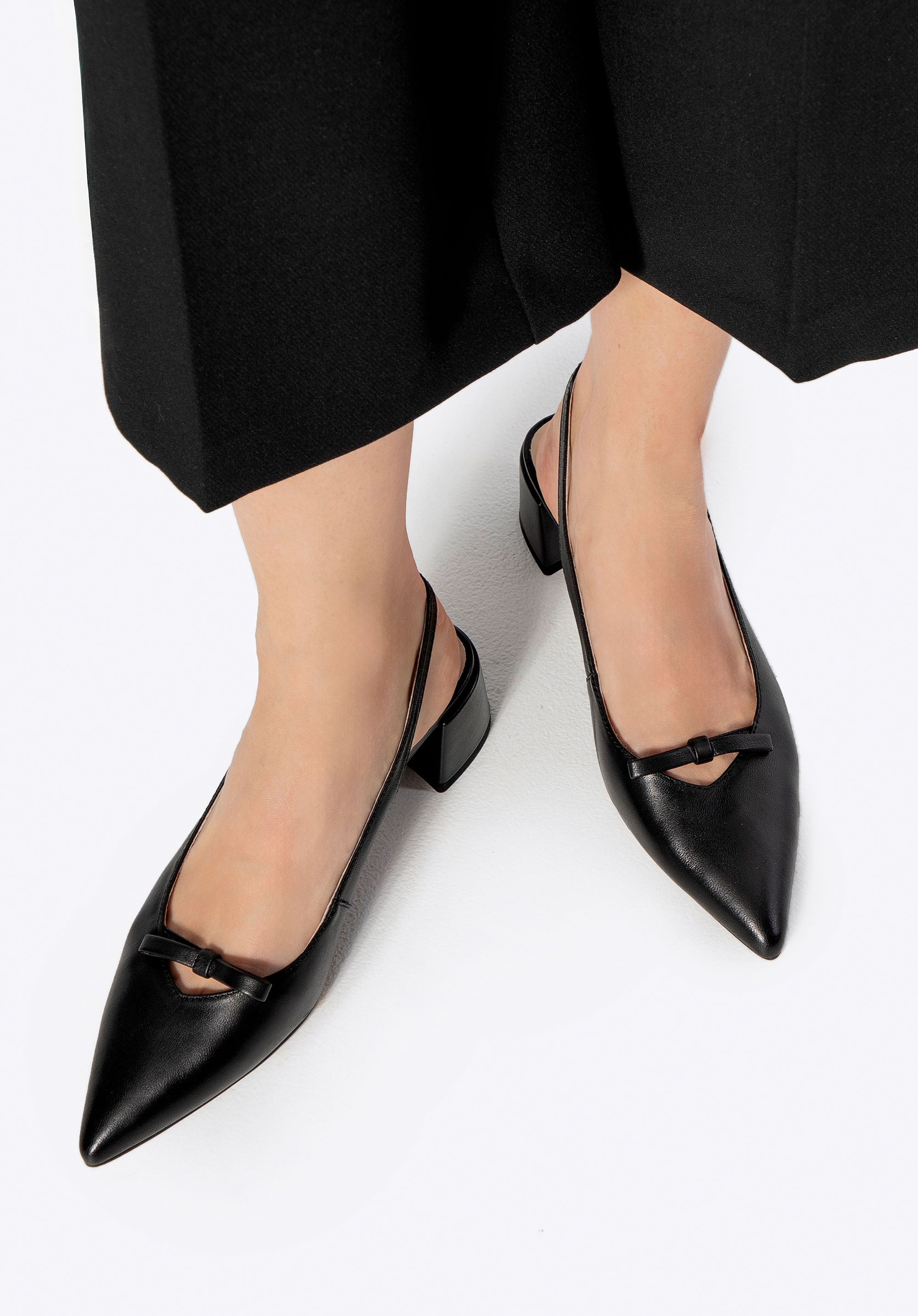 Damen Lederpumps mit Stilettoabsatz, schwarz, 100-D-507-1-36, Bild 1