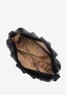 Damentasche aus gefaltetem Kunstleder, schwarz, 95-4Y-758-Z, Bild 4