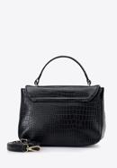 Damentasche aus Ökoleder mit Krokoprägung, schwarz, 95-4Y-511-3, Bild 2