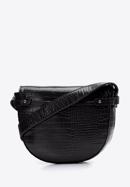 Damentasche aus Ökoleder mit Krokoprägung, schwarz, 97-4Y-770-1, Bild 2