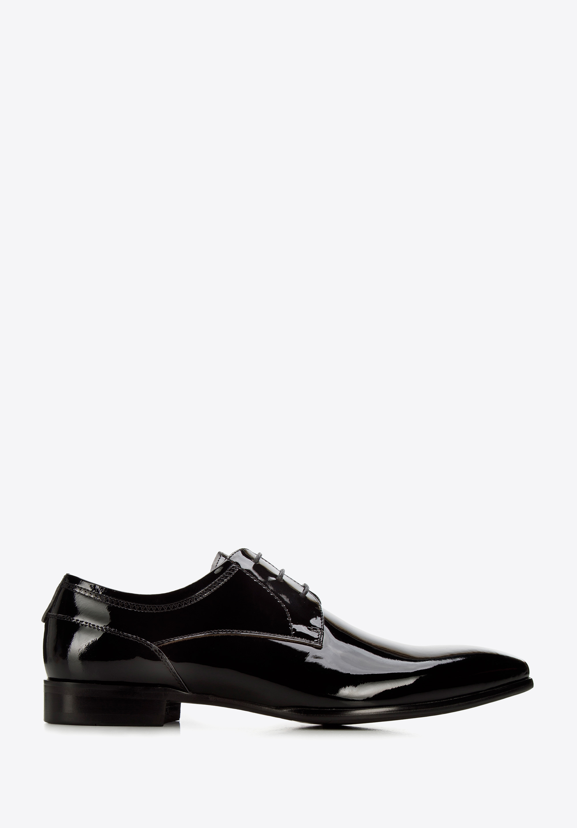 Derby-Schuhe aus Lackleder, schwarz, 94-M-518-1L-40, Bild 1