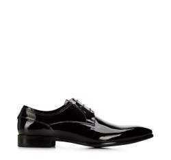 Derby-Schuhe aus Lackleder, schwarz, 94-M-518-1L-43, Bild 1