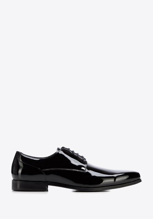 Derby-Schuhe aus Lackleder, schwarz, 96-M-519-1G-39, Bild 1