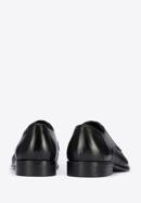 Derby-Schuhe aus Leder mit Geflecht, schwarz, 95-M-505-4-43, Bild 4