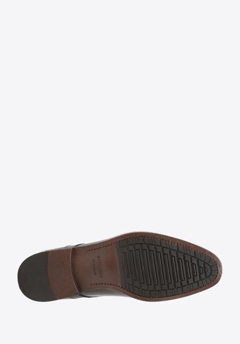 Derby-Schuhe aus Leder mit geprägter Fersenkappe, schwarz, 94-M-907-1-42, Bild 6