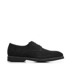 Derby-Schuhe aus  Wildleder, schwarz, 94-M-905-1-45, Bild 1