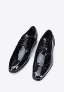 Derby-Schuhe mit dekorativem Lochmuster, schwarz, 96-M-519-1-40, Bild 3