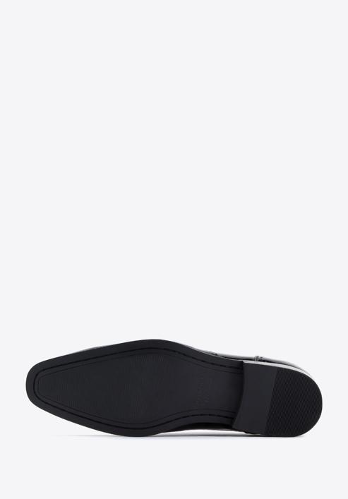 Derby-Schuhe mit dekorativem Lochmuster, schwarz, 96-M-519-1-43, Bild 6